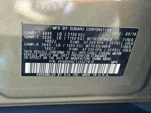 Used 2018 Subaru Outback 2.5i Limited AWD/4WD image 27