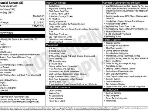 Certified 2025 Hyundai Sonata SE FWD image 26