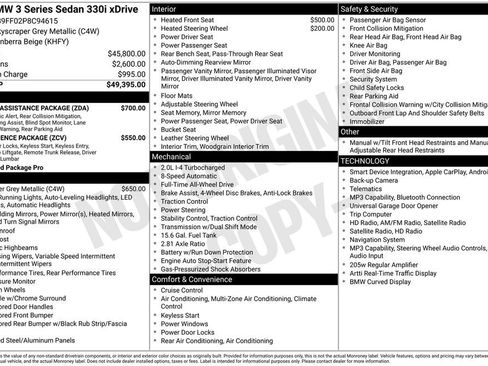 Used 2023 BMW 330i xDrive Sedan w/ Driving Assistance Package AWD/4WD image 42