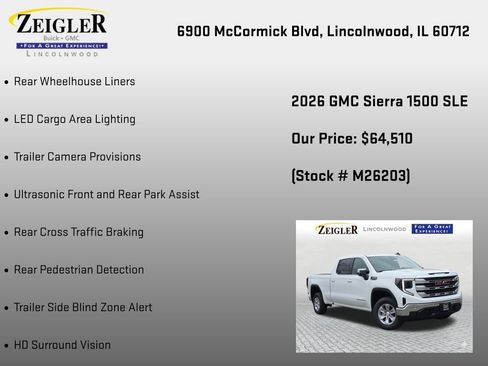 New 2026 GMC Sierra 1500 SLE w/ Preferred Package AWD/4WD image 30