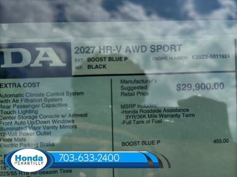 New 2027 Honda HR-V Sport image 33