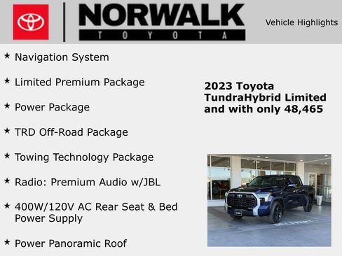 Used 2023 Toyota Tundra Limited w/ TRD Off-Road Package RWD image 10