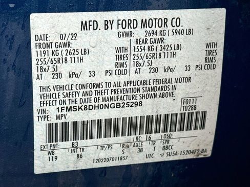 Used 2022 Ford Explorer XLT AWD/4WD image 25
