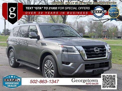 Used 2021 Nissan Armada SL w/ Captain's Chairs Package AWD/4WD image 1