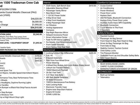 Used 2024 RAM 1500 Tradesman w/ Night Edition AWD/4WD image 33