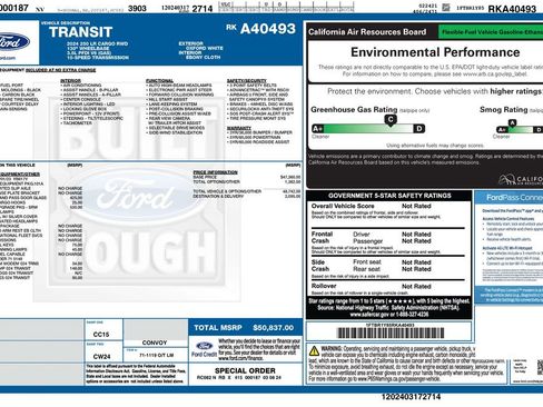 Used 2024 Ford Transit 250 Low Roof w/ Exterior Upgrade Package image 4