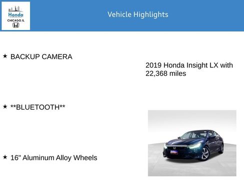 Used 2019 Honda Insight LX image 7