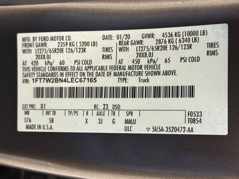 Used 2020 Ford F250 Lariat w/ Lariat Value Package image 73