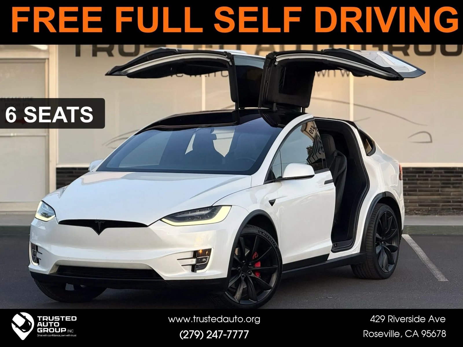 Used 2019 Tesla Model X 75D AWD/4WD image 1