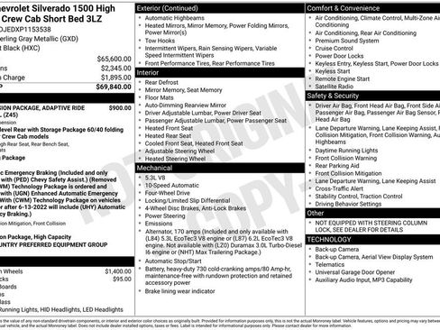 Used 2023 Chevrolet Silverado 1500 High Country AWD/4WD image 6