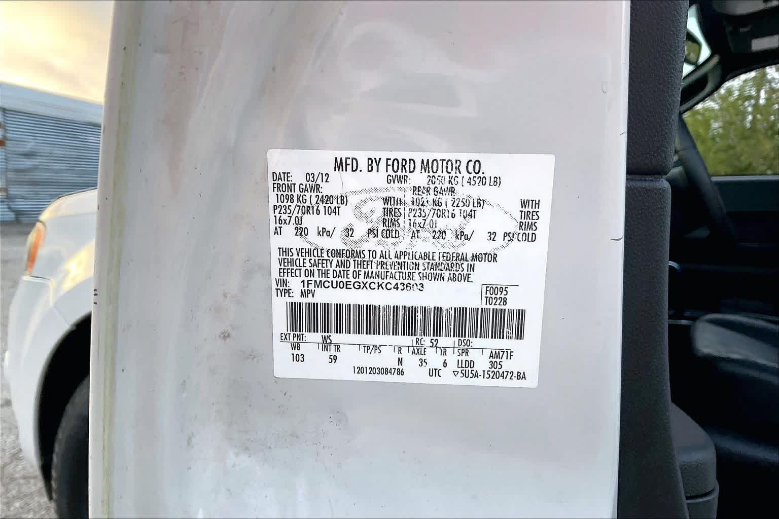 Used 2012 Ford Escape Limited FWD image 35