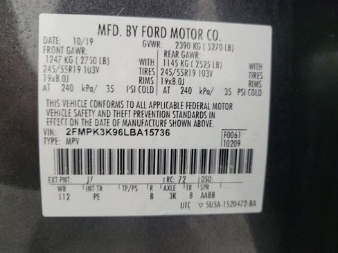 Used 2020 Ford Edge Titanium w/ Equipment Group 301A FWD image 33