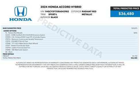 Used 2024 Honda Accord Sport image 3