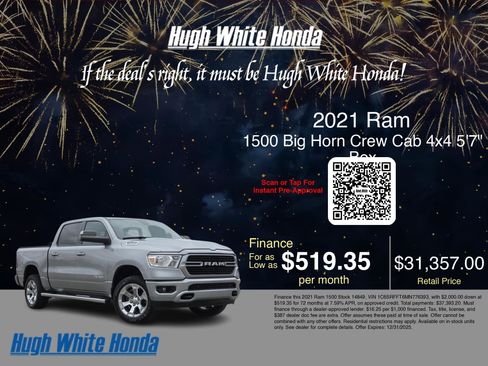Used 2021 RAM 1500 Big Horn image 3