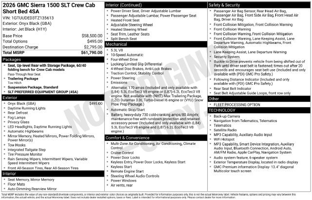 Used 2026 GMC Sierra 1500 SLT AWD/4WD image 13