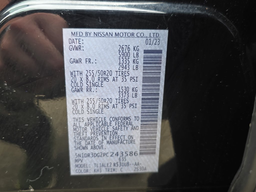 Used 2023 Nissan Pathfinder Platinum w/ Cargo Package FWD image 37