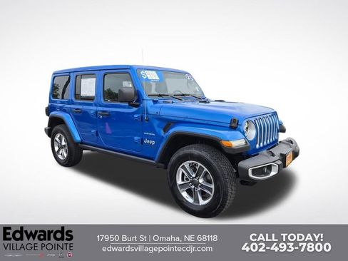 Used 2021 Jeep Wrangler Unlimited Sahara AWD/4WD image 1
