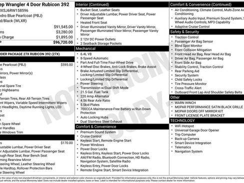 Used 2024 Jeep Wrangler Unlimited Rubicon 392 image 17