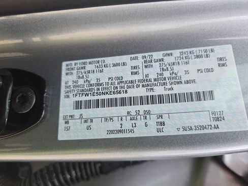 Used 2022 Ford F150 XLT w/ Equipment Group 301A Mid AWD/4WD image 34
