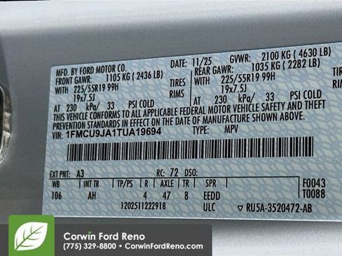New 2026 Ford Escape Platinum w/ Premium Technology Package AWD/4WD image 35