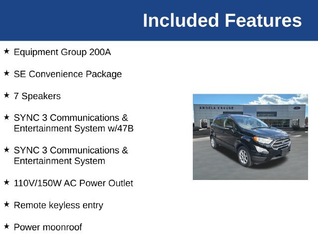 Used 2019 Ford EcoSport SE w/ SE Convenience Package FWD image 5