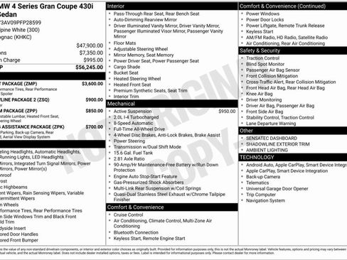 Certified 2023 BMW 430i Gran Coupe xDrive w/ M Sport Package image 7