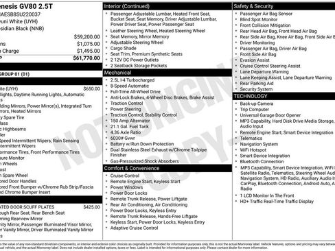 Used 2025 Genesis GV80 2.5T image 33