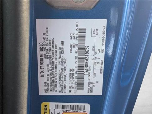 Used 2019 Ford Mustang Premium w/ Pony Package RWD image 23