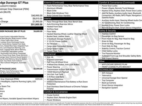 New 2026 Dodge Durango GT image 27