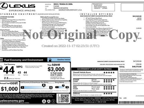 Used 2023 Lexus ES 300h w/ Premium Package FWD image 4
