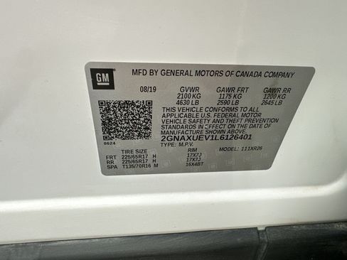 Certified 2020 Chevrolet Equinox LT AWD/4WD image 25