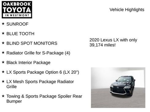 Used 2020 Lexus LX 570 4WD w/ Sport Package image 5