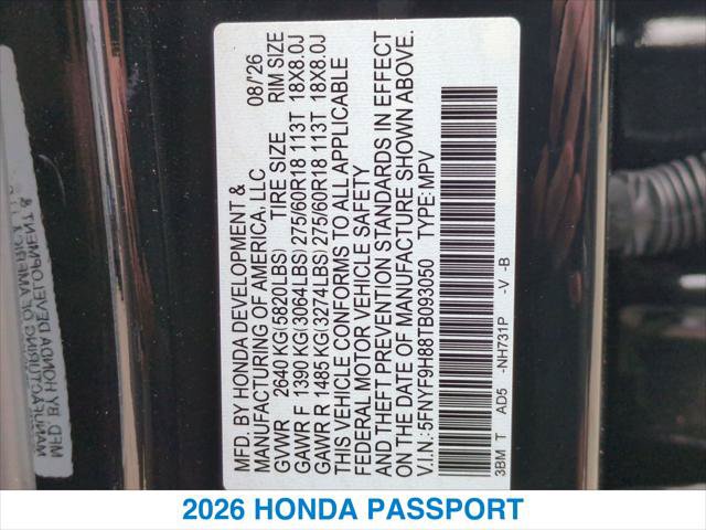 New 2026 Honda Passport TrailSport Elite image 27
