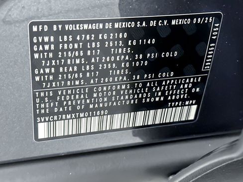 New 2026 Volkswagen Tiguan S image 25