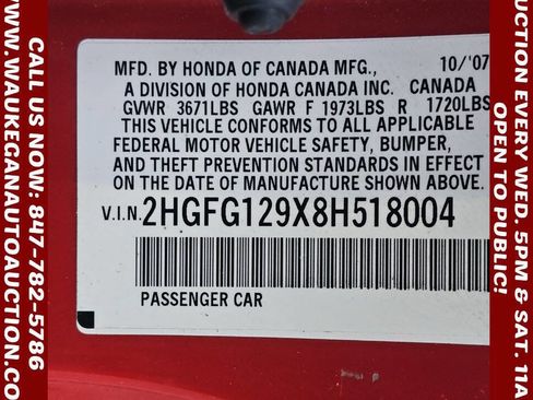 Used 2008 Honda Civic EX-L image 10