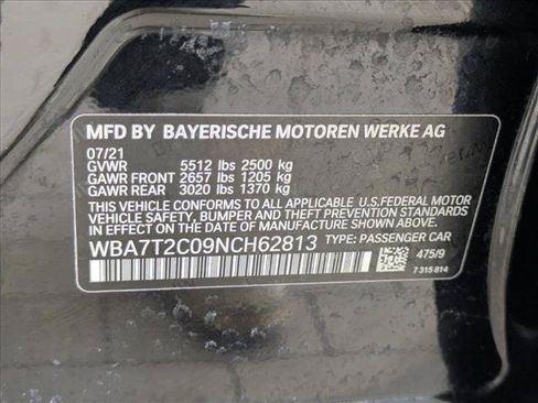 Used 2022 BMW 740i w/ Premium Package RWD image 24