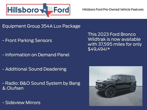 Used 2023 Ford Bronco Wildtrak AWD/4WD image 6