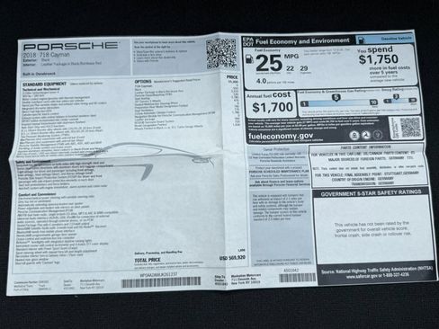 Used 2018 Porsche 718 Cayman RWD image 43