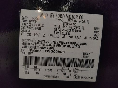 Used 2016 Ford Explorer Limited w/ Equipment Group 301A image 33