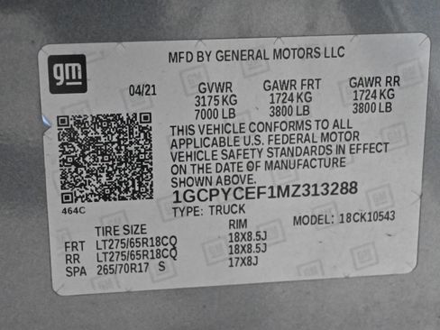 Used 2021 Chevrolet Silverado 1500 Custom Trail Boss image 34