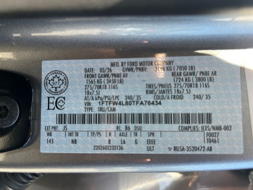 Used 2026 Ford F150 Tremor w/ Equipment Group 402B MID AWD/4WD image 37