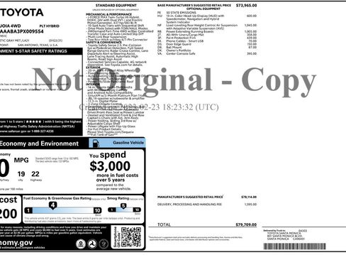Used 2023 Toyota Sequoia Platinum AWD/4WD image 60