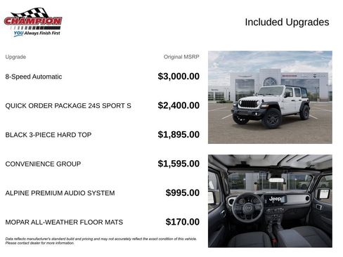 New 2026 Jeep Wrangler Unlimited Sport AWD/4WD image 6