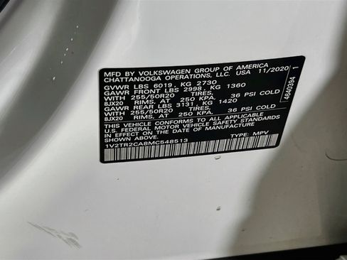 Used 2021 Volkswagen Atlas SEL Premium AWD/4WD image 34