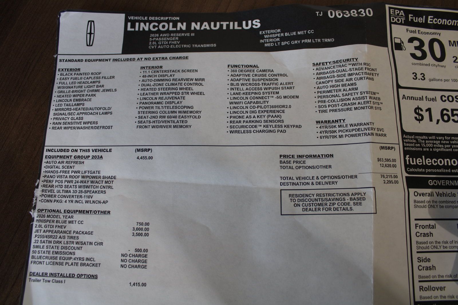 Used 2026 Lincoln Nautilus Reserve AWD/4WD image 41