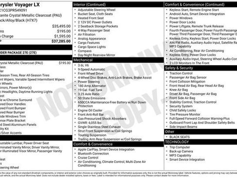 Used 2023 Chrysler Voyager LX FWD image 37