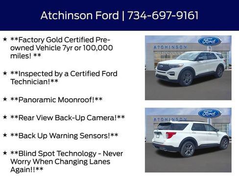 Certified 2022 Ford Explorer XLT w/ Equipment Group 202A AWD/4WD image 5