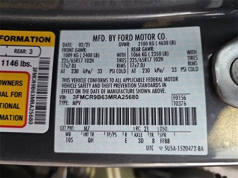 Certified 2021 Ford Bronco Sport Big Bend image 32