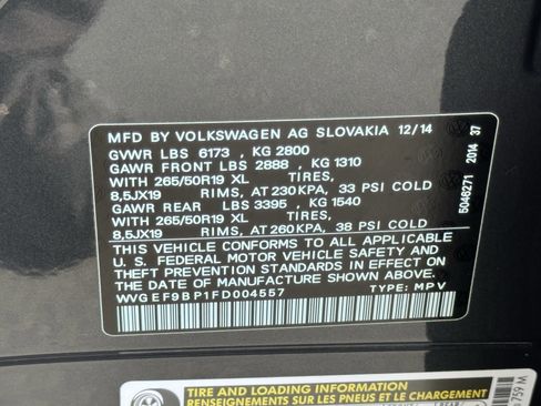 Used 2015 Volkswagen Touareg VR6 AWD/4WD image 42