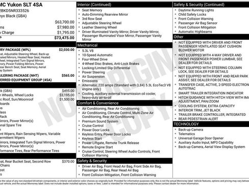 Used 2022 GMC Yukon SLT w/ SLT Luxury Package AWD/4WD image 31